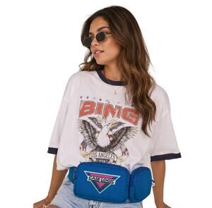 Vintage Case Logic Cassette Player Waist Pack Blue Neoprene Fanny Pack